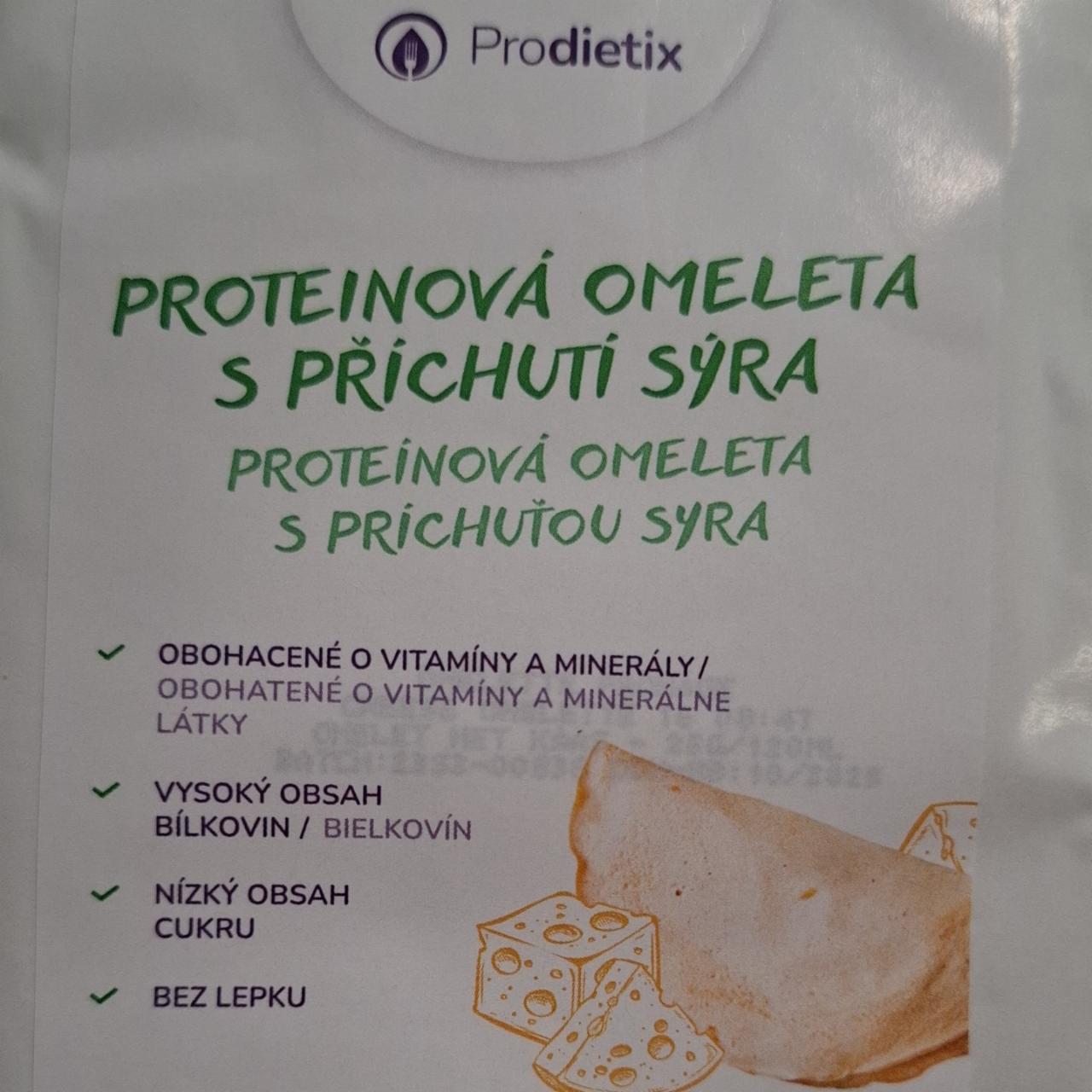 Fotografie - Proteinová omeleta s příchutí sýra Prodietix