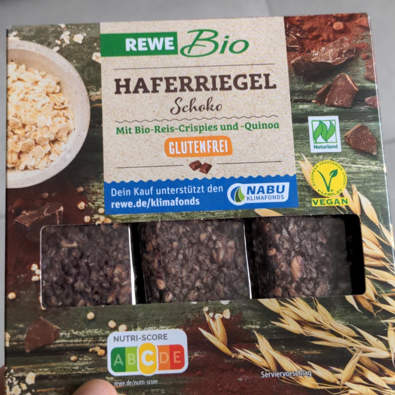 Fotografie - Haferriegel Schoko Rewe Bio