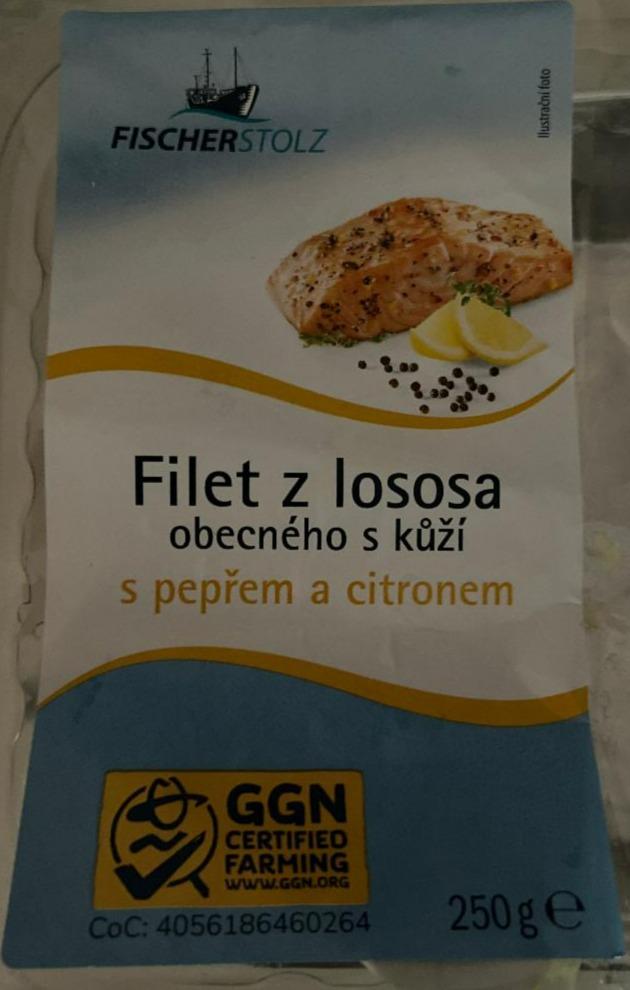 Fotografie - Filet z lososa obecného s kůží s pepřem a citronem FischerStolz