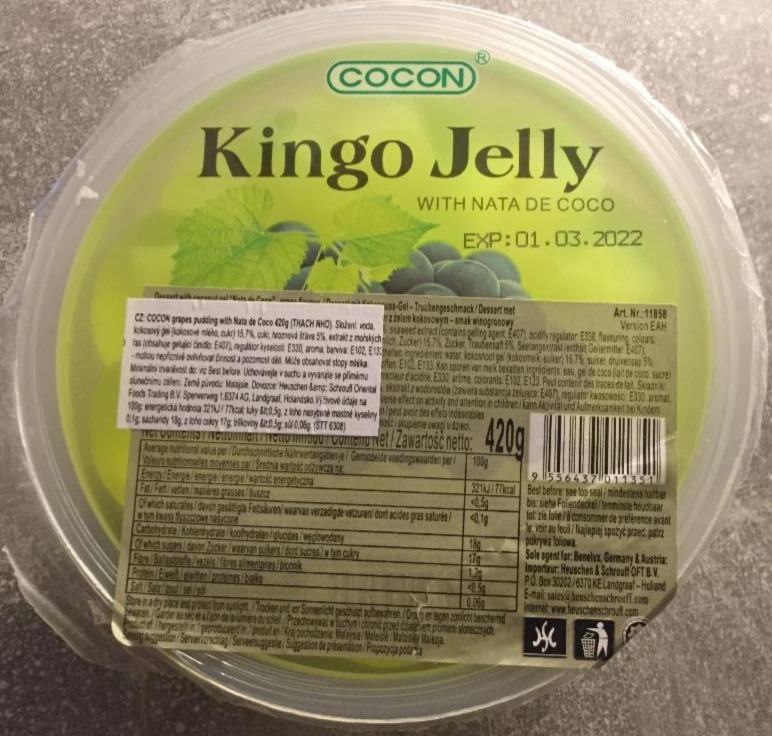 Fotografie - Kingo Grape Jelly with Nata de Coco Cocon