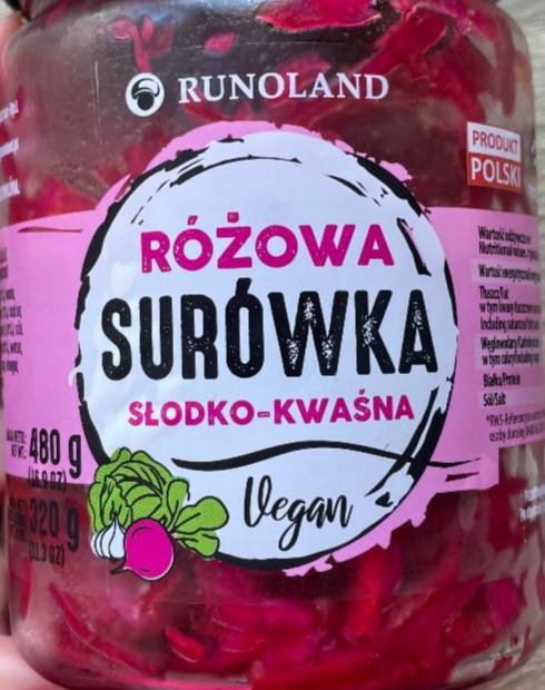 Fotografie - Róźowa surówka słodko-kwaśna Runoland