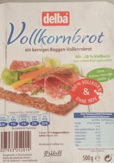 Fotografie - Vollkornbrot Delba