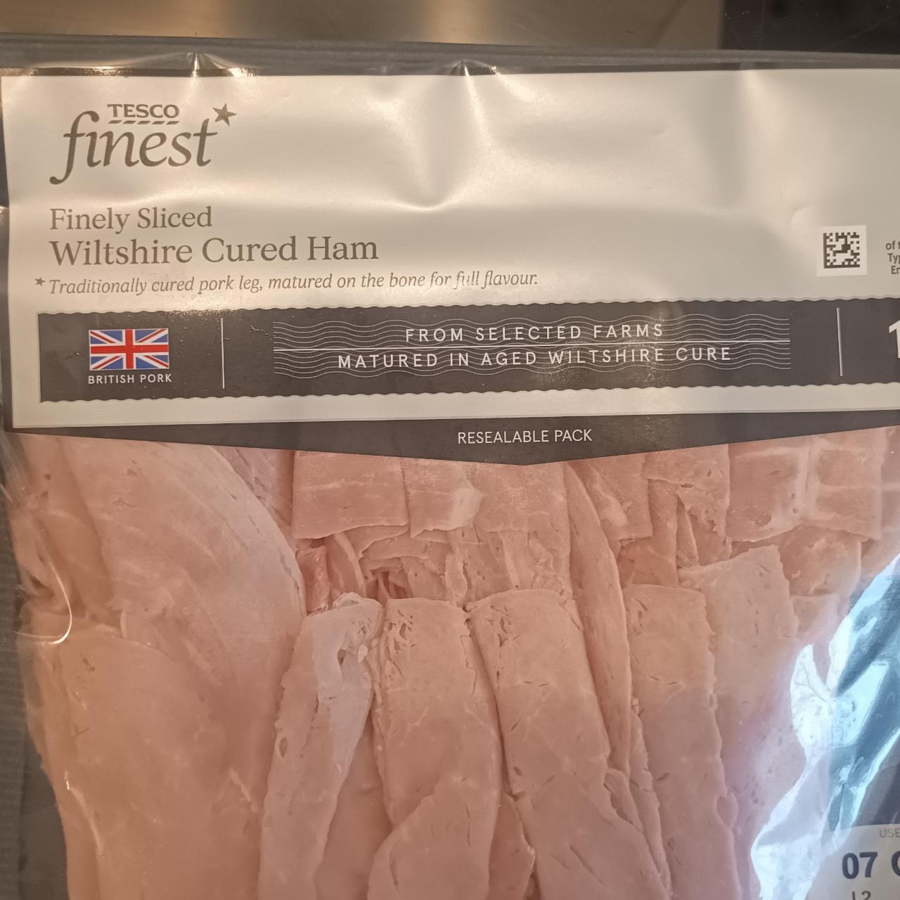 Fotografie - Finely sliced wiltshire cured ham Tesco Finest