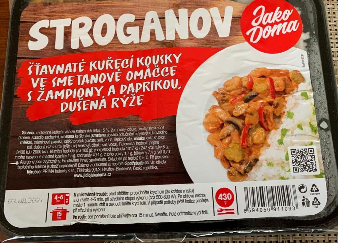 Fotografie - stroganov kuřecí s rýží JakoDoma