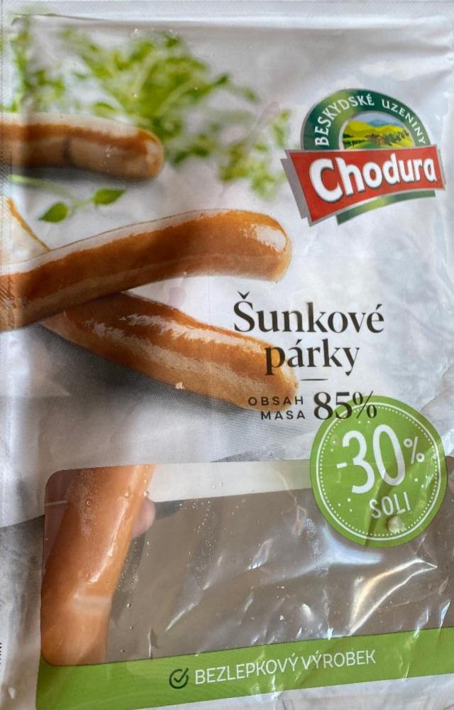 Fotografie - šunkové párky o 30% méně soli Chodura