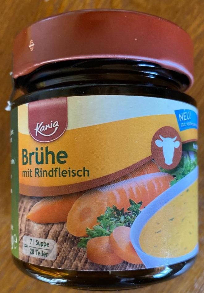 Fotografie - Brühe mit Rindfleisch Kania