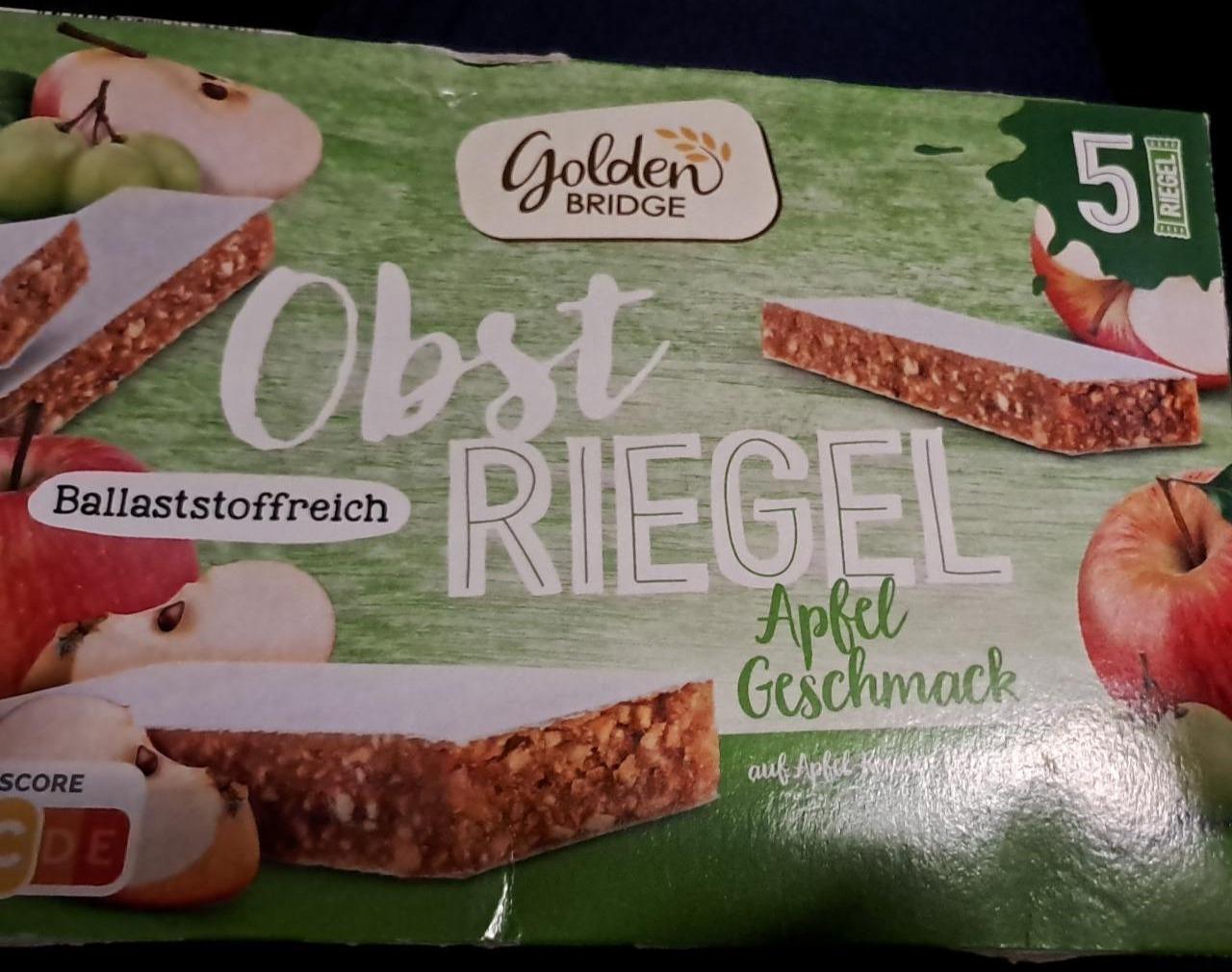 Fotografie - Obst Riegel Apfel Geschmack Golden Bridge