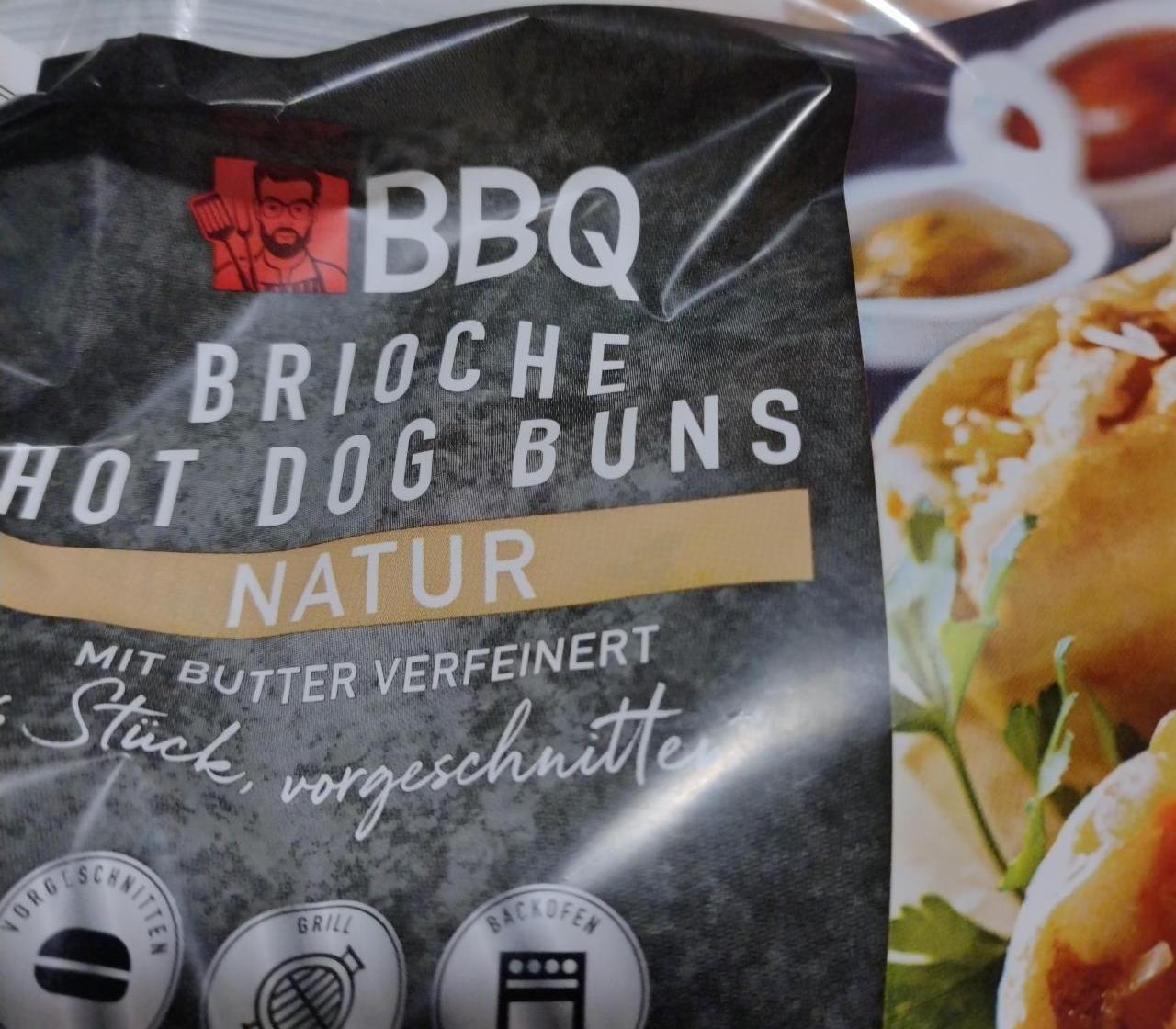 Fotografie - Brioche Hot Dog Buns Natur BBQ