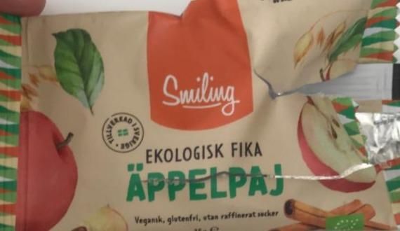 Fotografie - Bar ekologisk fika Äppelpaj Smiling