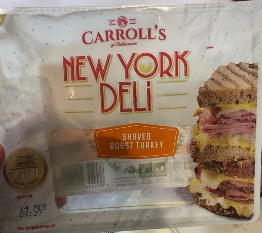 Fotografie - New York Deli Shaved Roast Turkey Carroll's of Tullamore