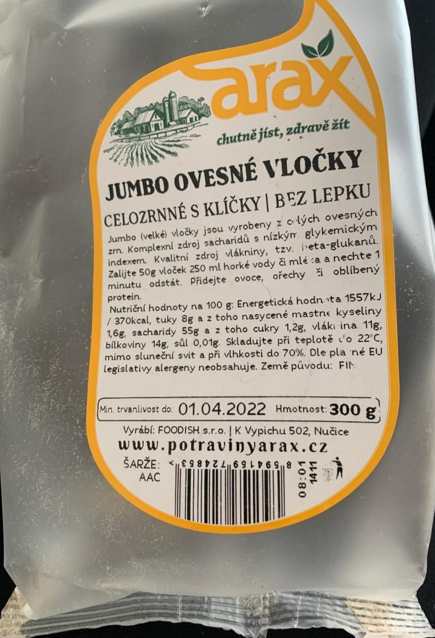 Fotografie - Jumbo ovesné vločky bez lepku Arax