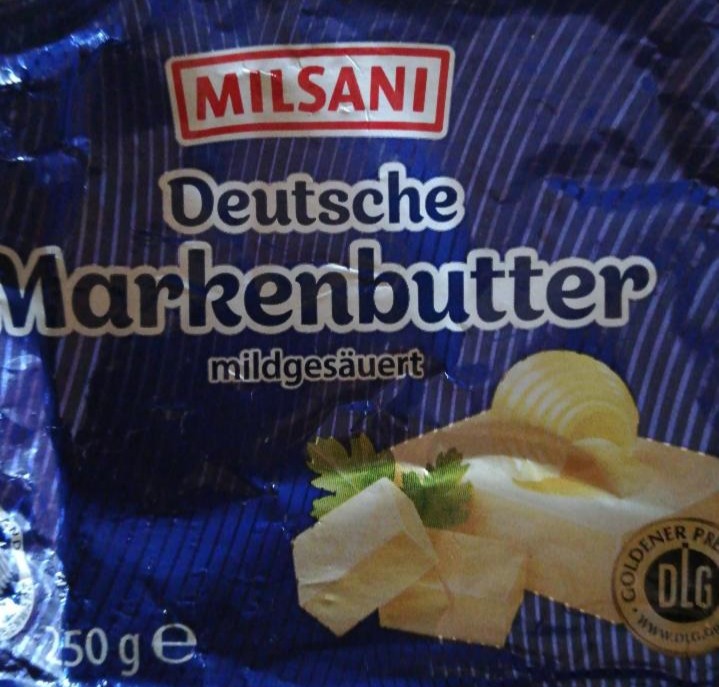 Fotografie - Deutsche Markenbutter Milsani