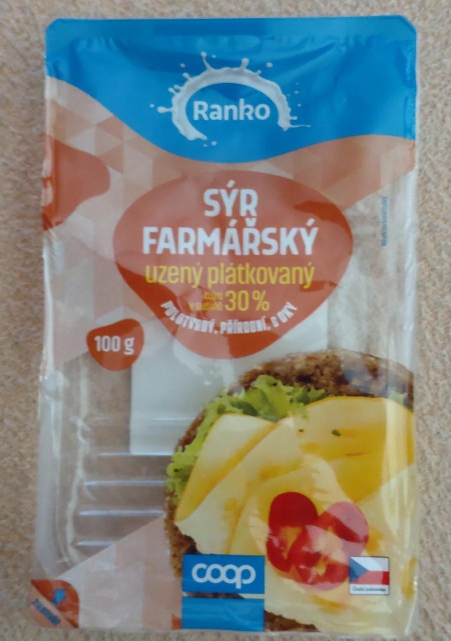 Fotografie - Sýr farmářský uzený plátkovaný 30% Ranko