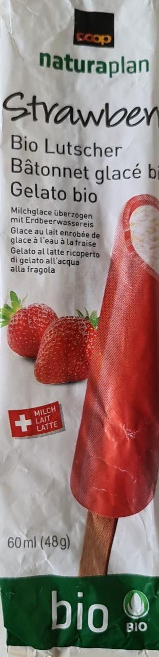 Fotografie - Bio Lutscher Coop Naturaplan Strawberry