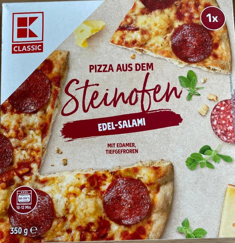 Fotografie - Pizza salámová Pizza aus dem Steinofen K-Classic