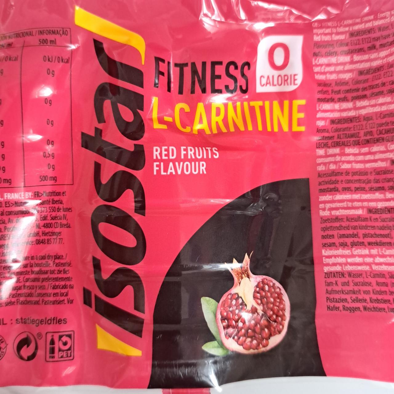 Fotografie - L- carnitine Red fruits flavour Isostar