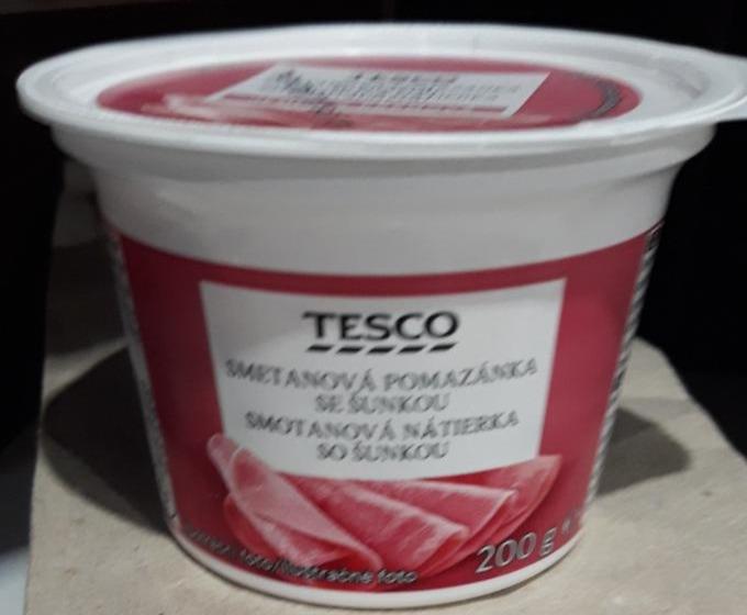 Fotografie - Smetanová pomazánka se šunkou Tesco