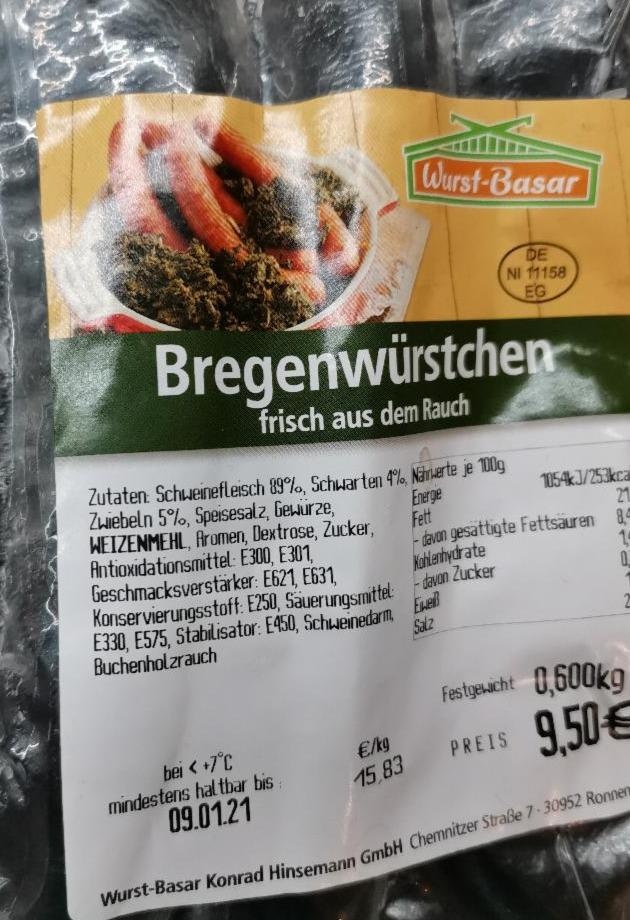 Fotografie - Bregenwürstchen frisch aus dem Rauch Wurst-Basar