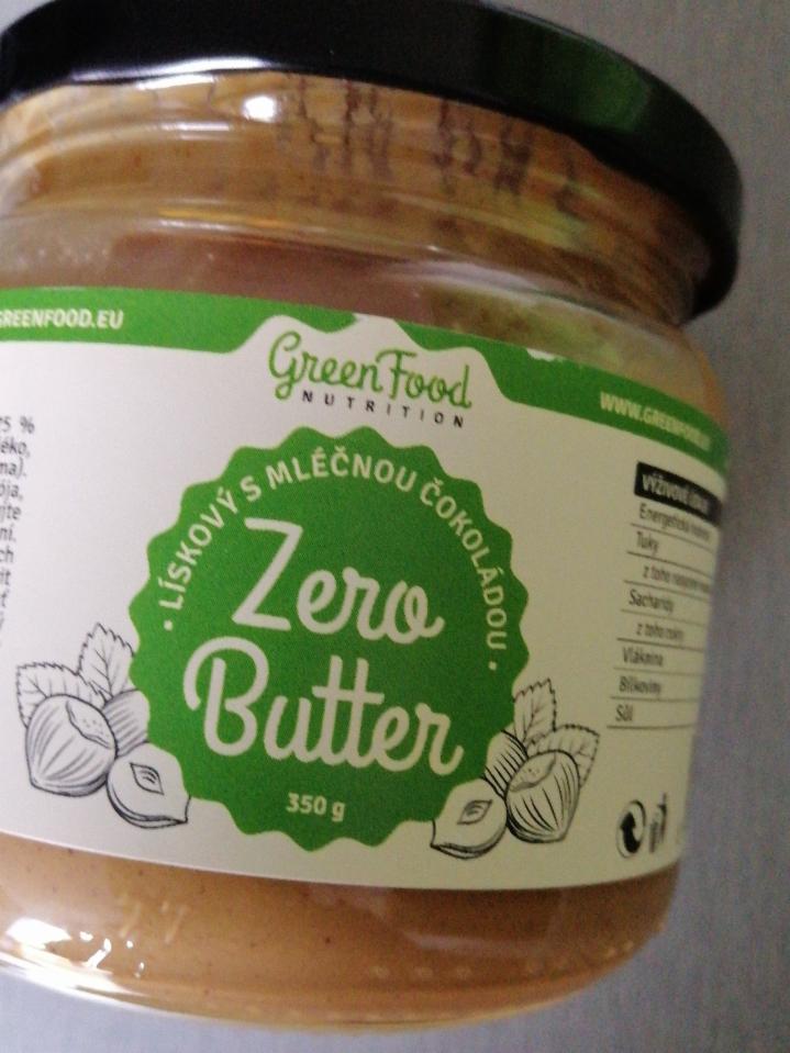 Fotografie - Zero butter lískový s mléčnou čokoládou GreenFood Nutrition