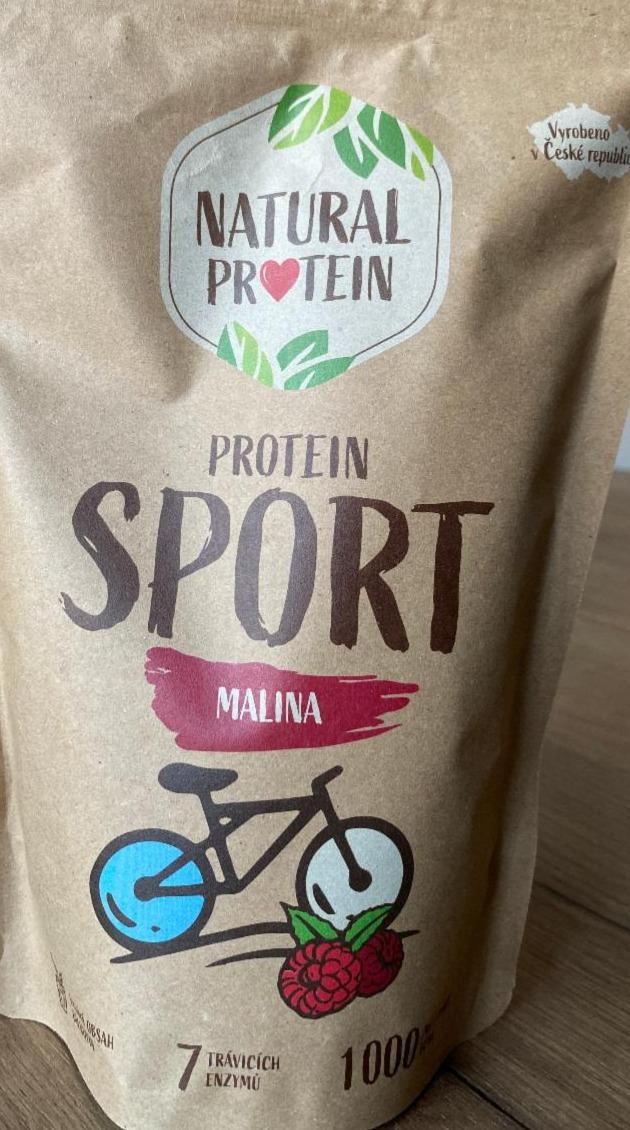 Fotografie - Protein sport malina Natural protein