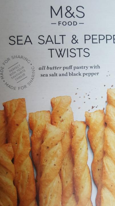 Fotografie - Sea salt & pepper twists M&S