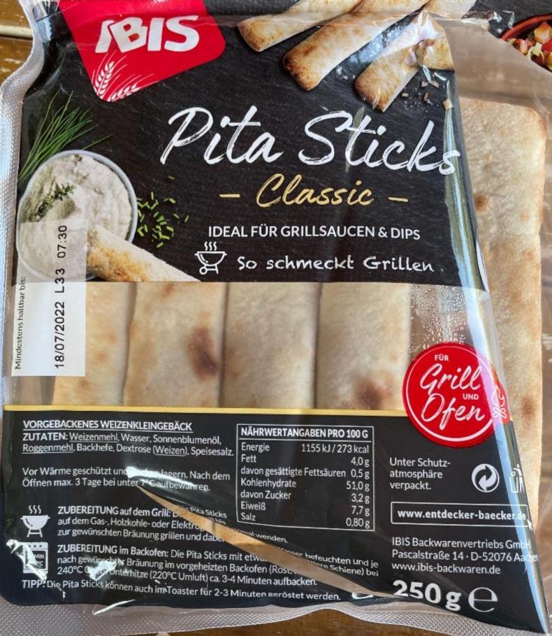 Fotografie - pita sticks Classic IBIS