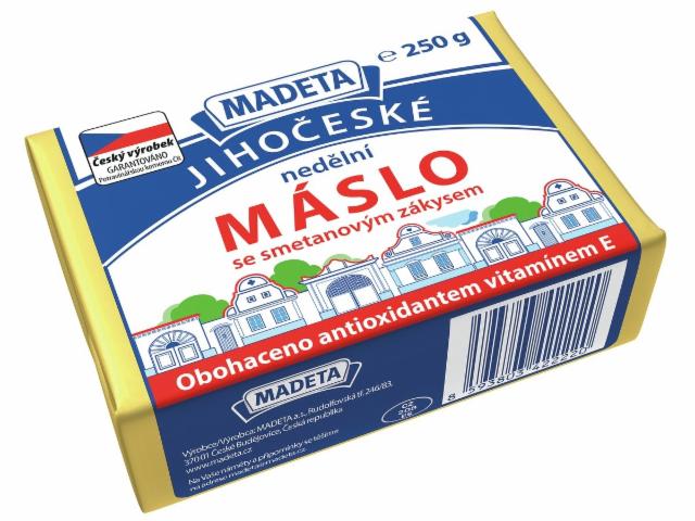 Fotografie - Jihočeské máslo nedělní 77% Madeta