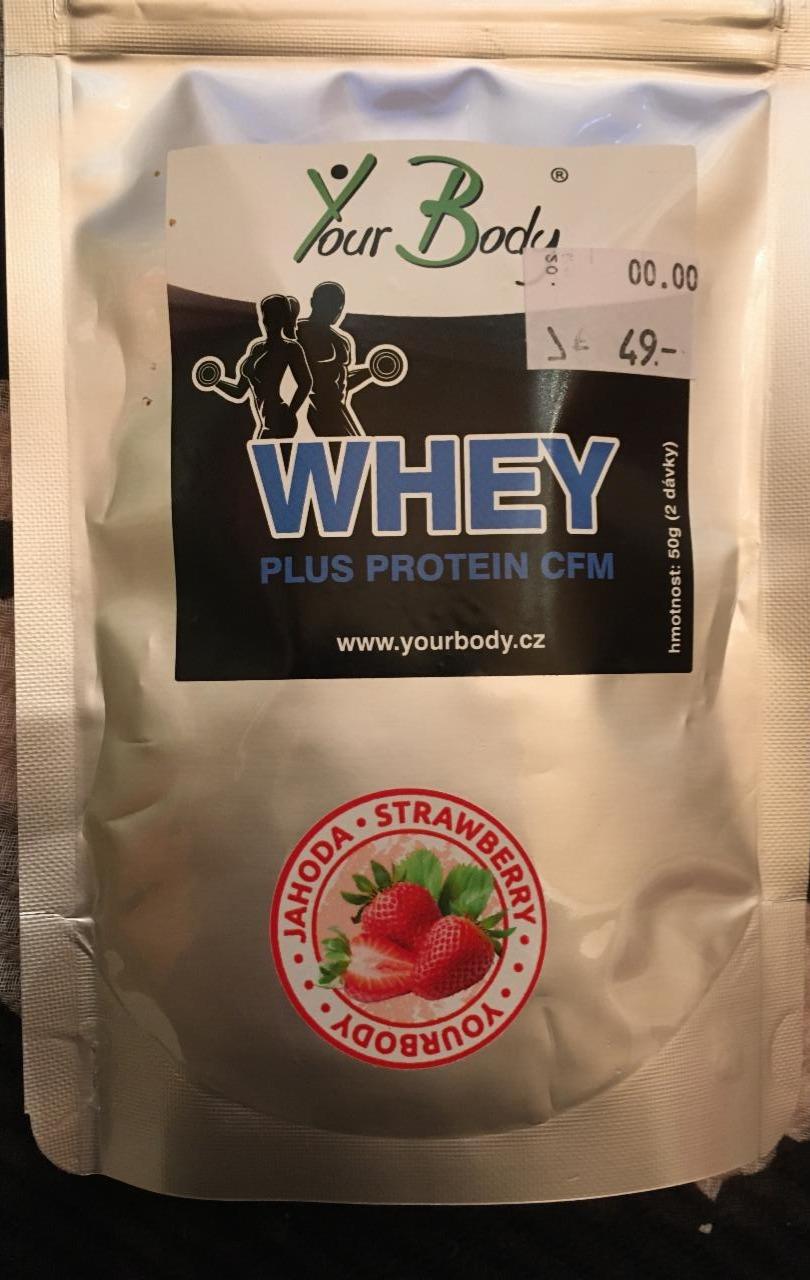 Fotografie - Whey Plus Protein CFM Jahoda YourBody