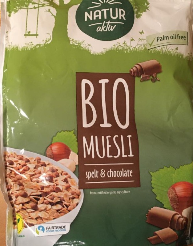 Fotografie - bio muesli spelt & chocolate