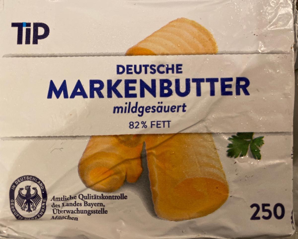 Fotografie - Deutsche Markenbutter mildgesäuert 82% fett Tip