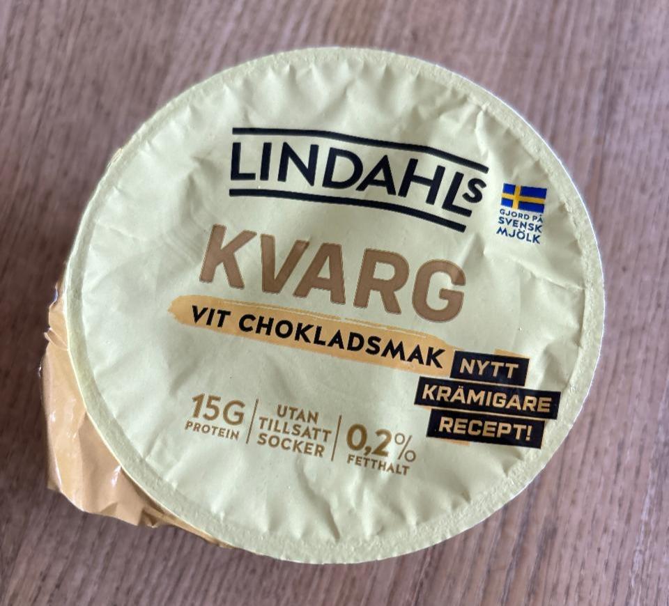 Fotografie - Kvarg vit chokladsmak Lindahls