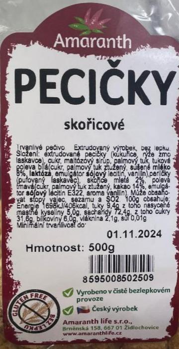 Fotografie - Pecičky skořicové Amaranth