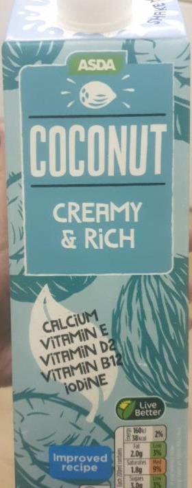 Fotografie - Coconut Milk rich & creamy Asda