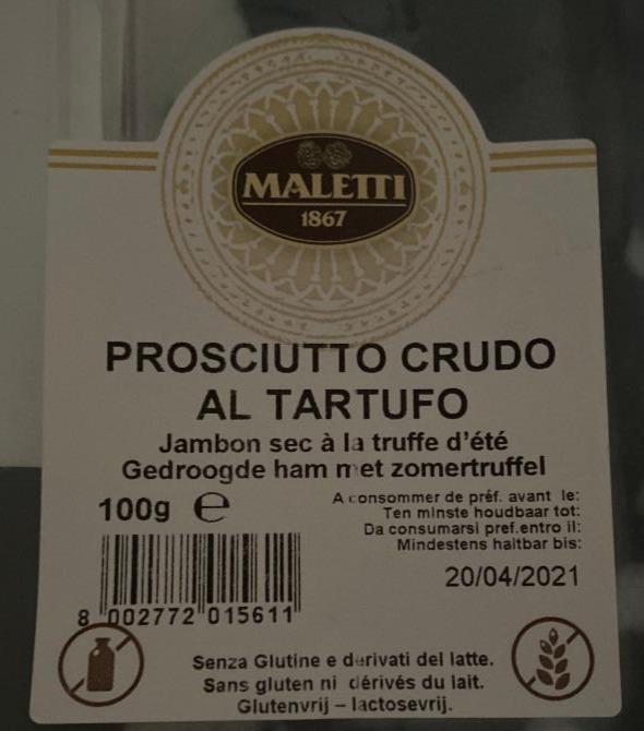 Fotografie - Prosciutto Crudo al Tartufo Maletti