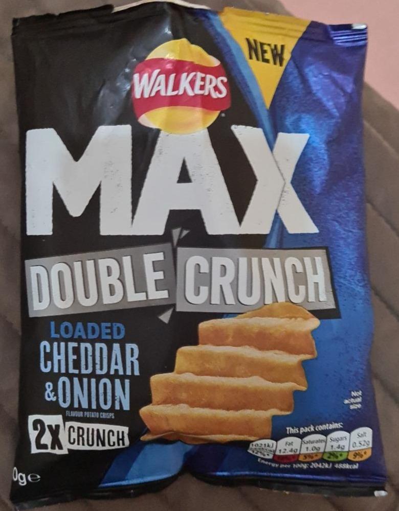 Fotografie - Max Double Crunch Loaded Cheddar & Onion Crisps Walkers