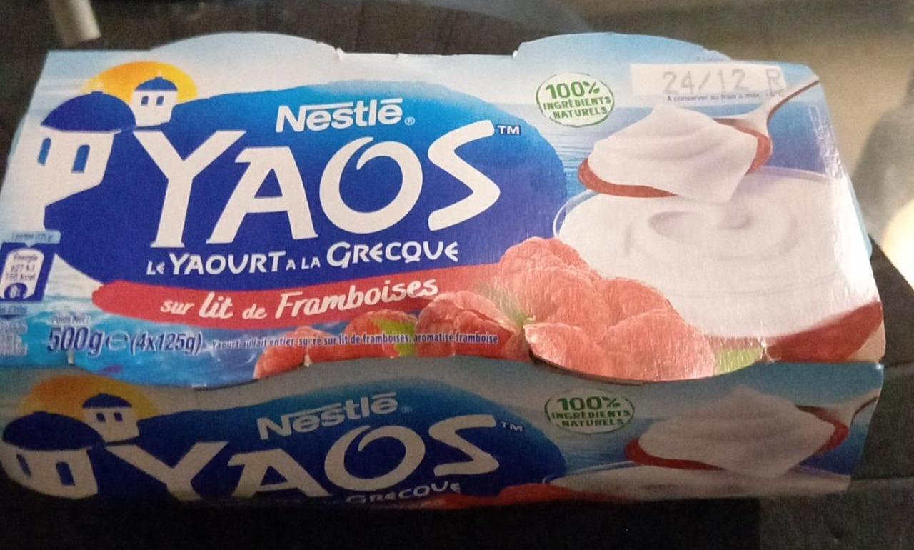 Fotografie - Yaos la Yaourt à la Grecque sur lit de Framboises Nestlé