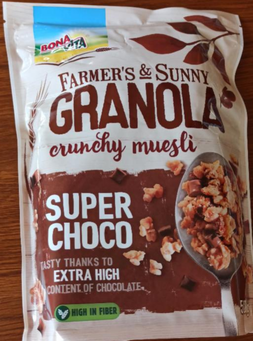 Fotografie - Farmer's & Sunny Granola crunchy müsli super choco Bonavita