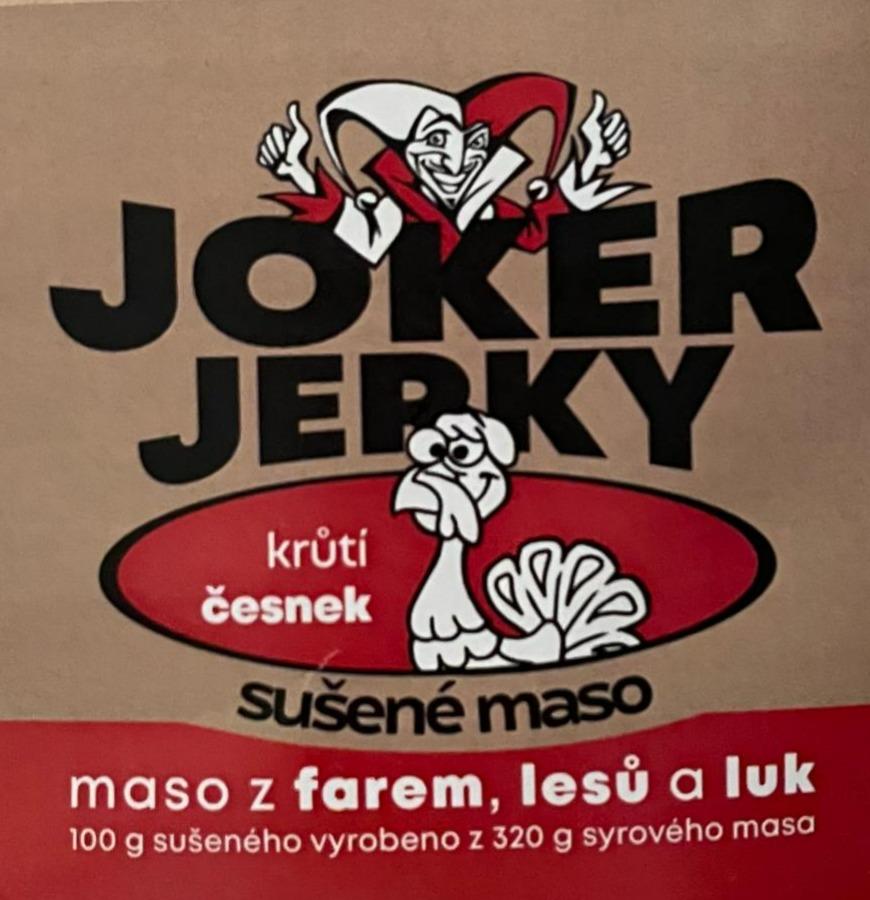 Fotografie - Joker Jerky sušené krůtí maso česnek