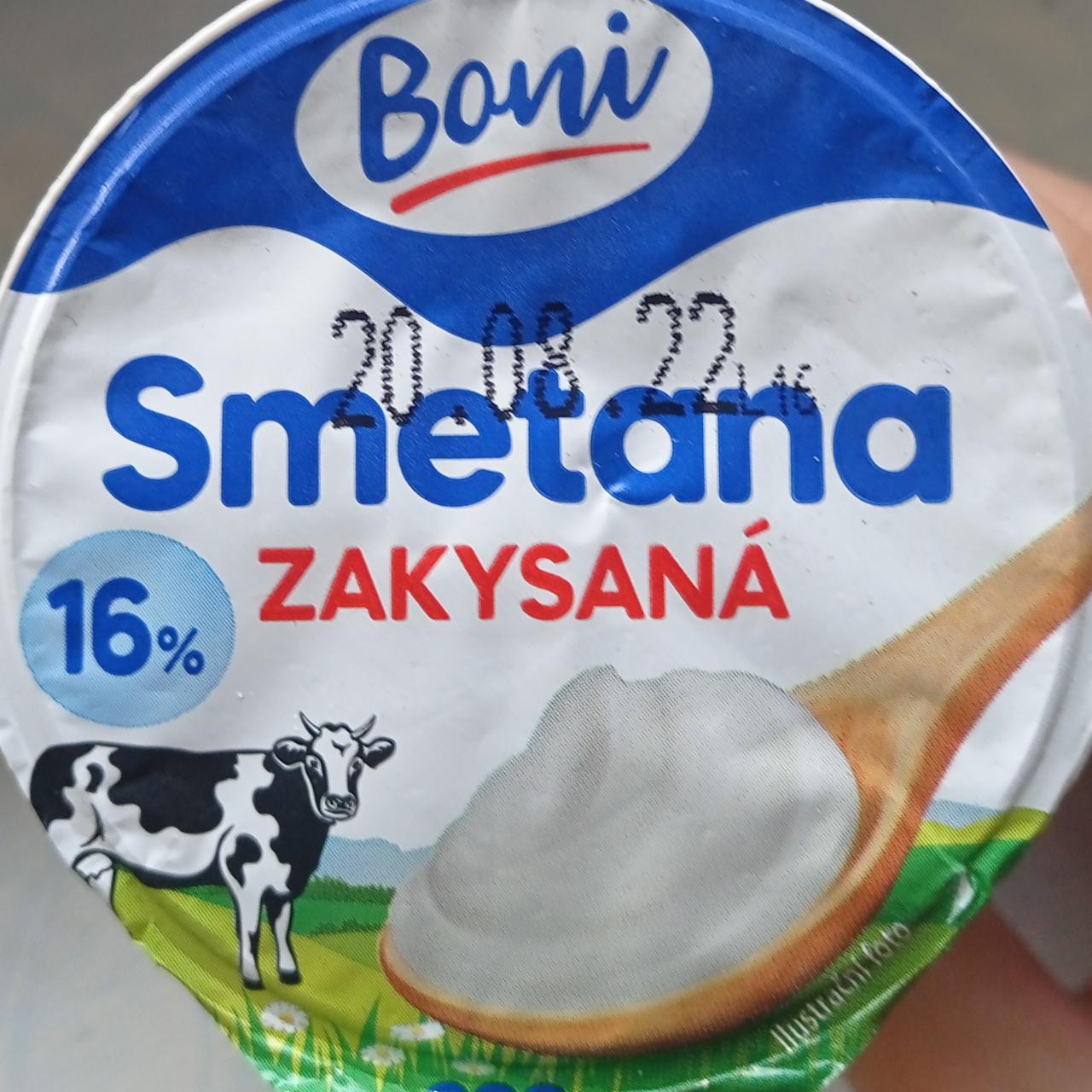 Fotografie - zakysaná smetana 16% Boni