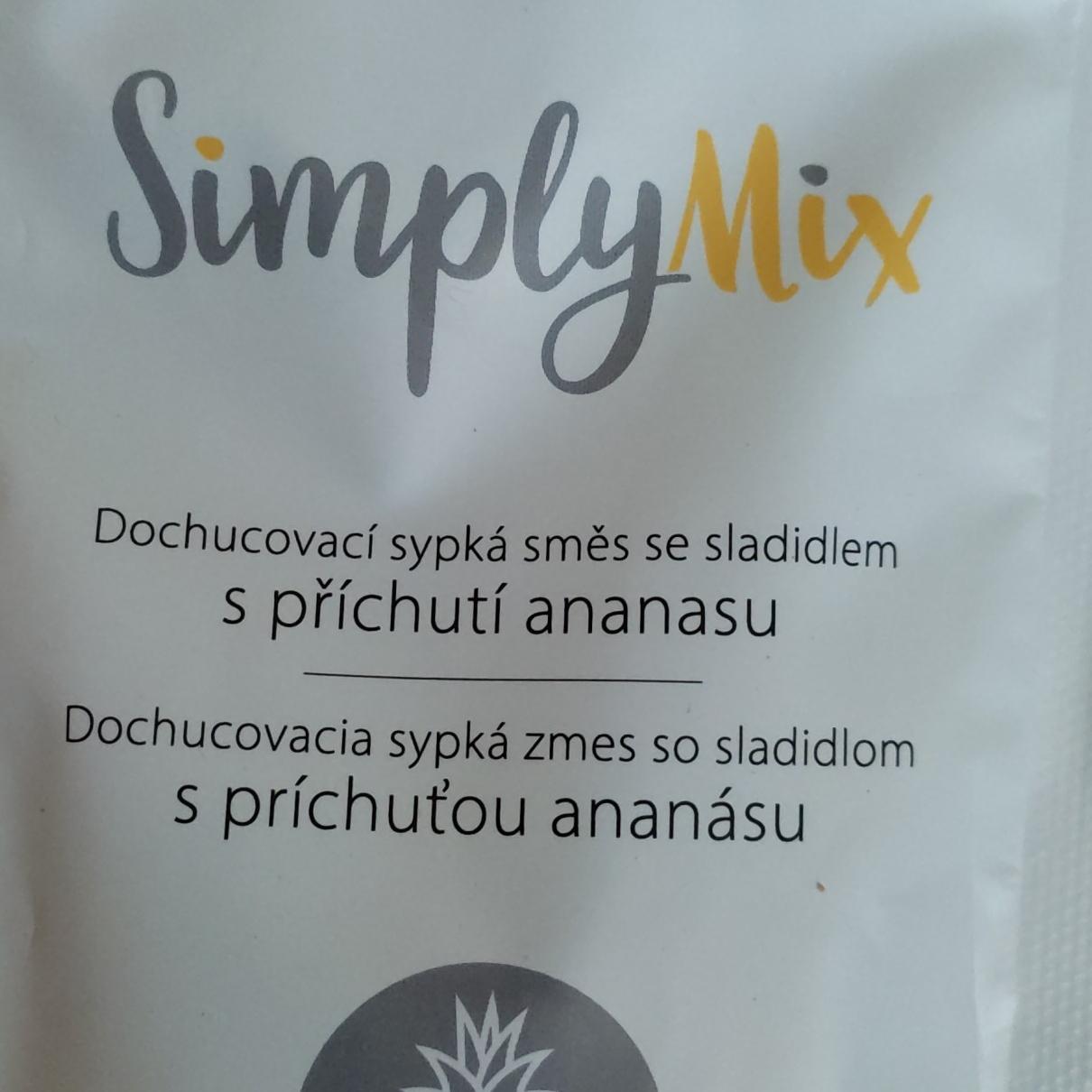 Fotografie - Dochucovací sypká směs se sladidlem s příchutí ananasu SimplyMix