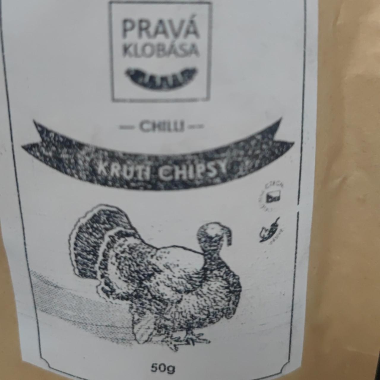 Fotografie - Krůtí chipsy chilli Pravá klobása