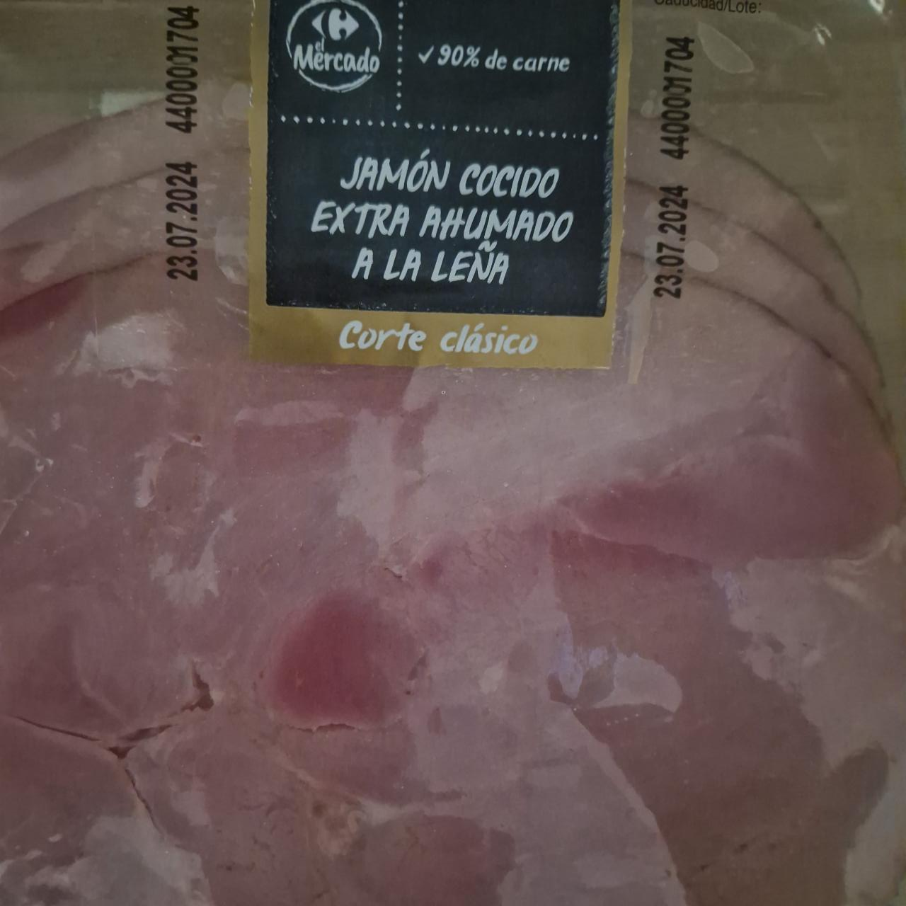 Fotografie - Jamón cocido extra ahumado a la leña Carrefour