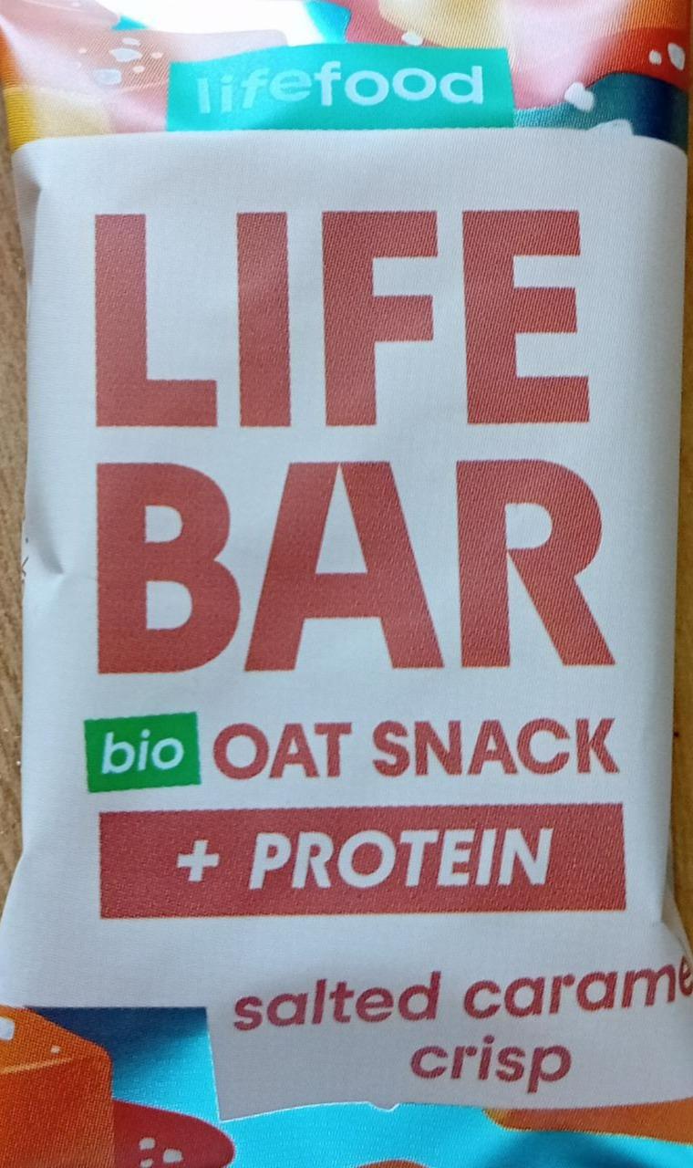 Fotografie - Life bar oat snack + protein Salted caramel crisp Lifefood