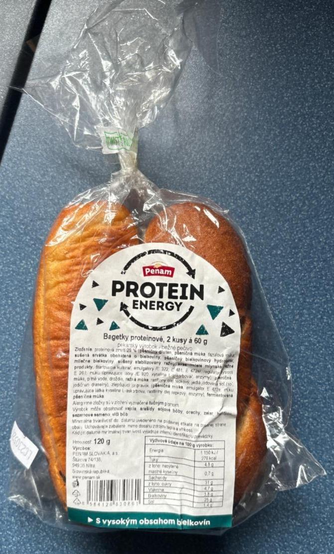 Fotografie - Protein Energy Bagetky proteínové Penam