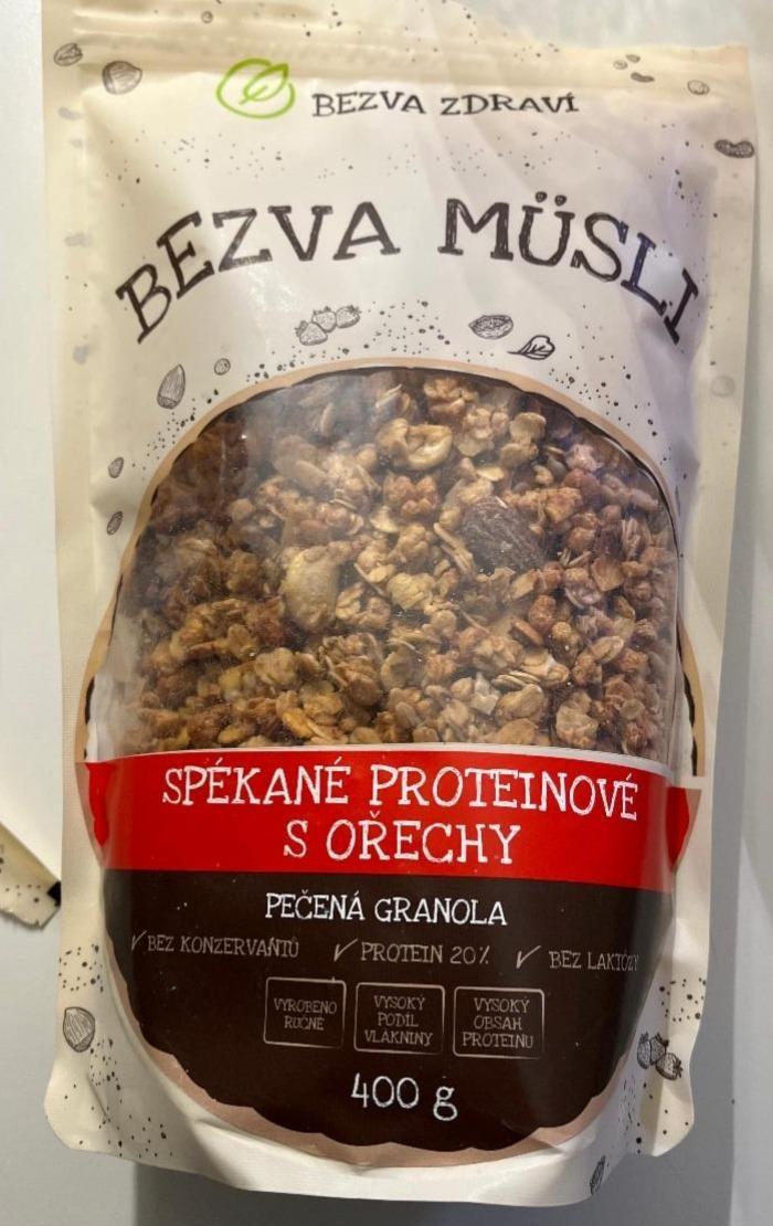 Fotografie - Bezva Müsli spékané proteinové s ořechy Bezva zdraví