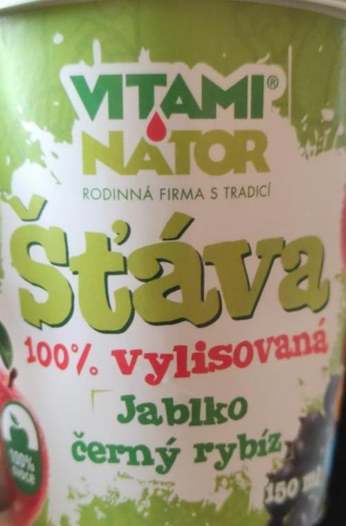 Fotografie - 100% šťáva jablko černý rybíz Vitaminátor