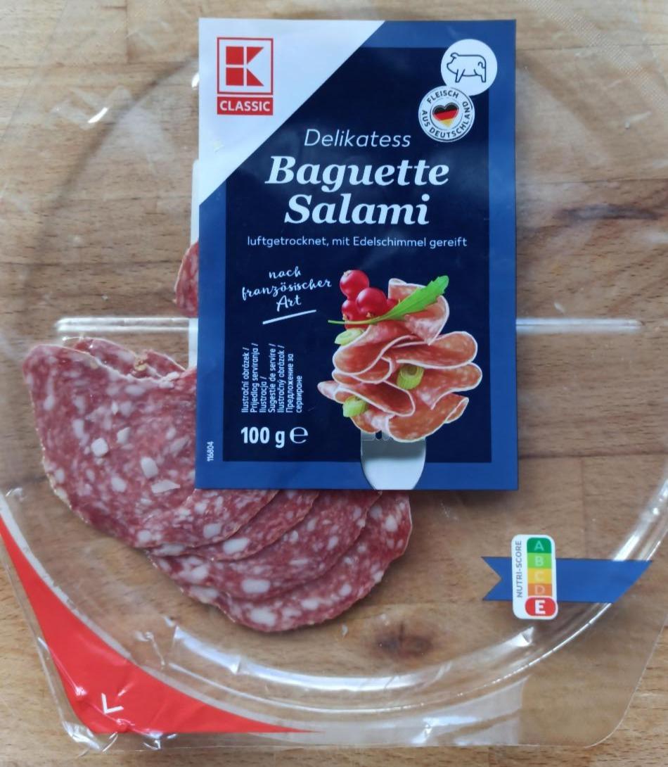 Fotografie - Delikatess Baguette Salami K-Classic