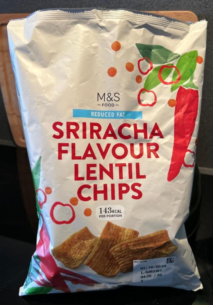 Fotografie - Sriracha flavour lentil chips M&S Food