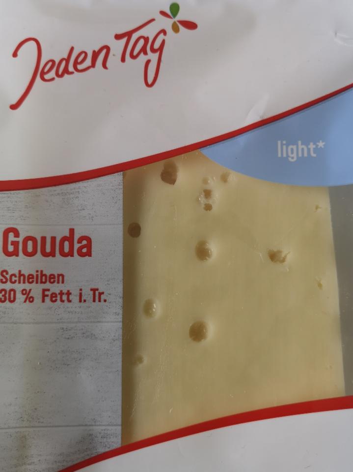 Fotografie - Gouda scheiben 30% fett light Jeden Tag