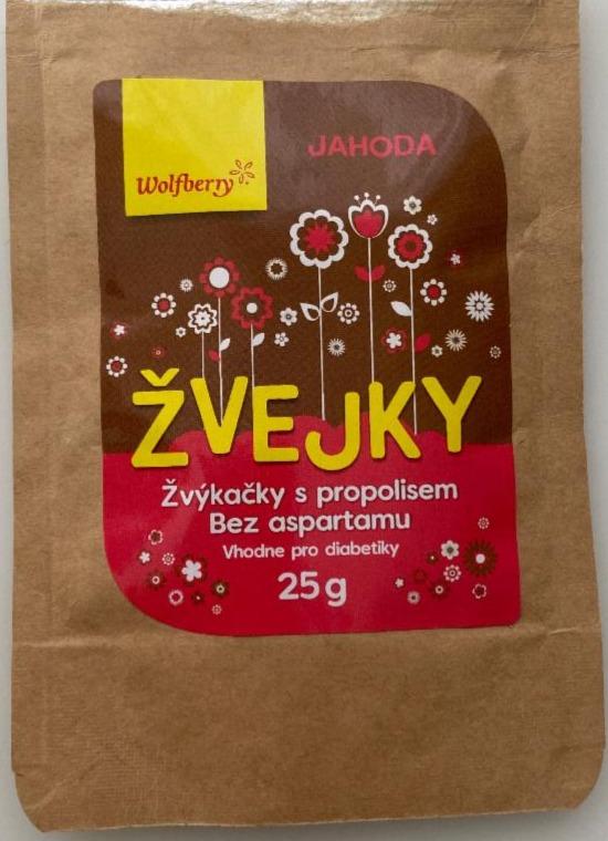 Fotografie - Žvejky s propolisem jahoda Wolfberry